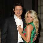 Nick Lachey and Jessica Simpson at the Home of Eva and Michael Chow in Beverly Hills, California in 2005