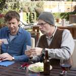Chris O’Dowd and Christopher Guest on the ‘Family Tree’ set