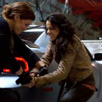 Gina Carano and Michelle Rodriguez in ‘Fast & Furious 6’