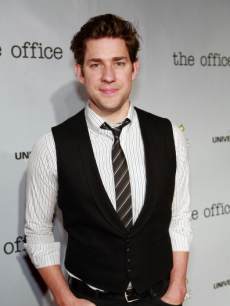 John Krasinski is seen at ‘The Office’ wrap party at in Los Angeles on March 17, 2013