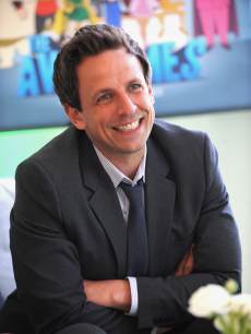 Seth Meyers attends the Hulu NY Press Junket, New York City, on April 30, 2013