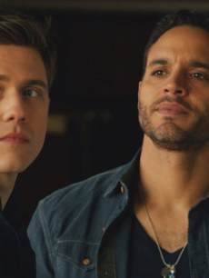 Aaron Tveit as Mike Warren, Daniel Sunjata as Paul Briggs in USA’s 2013 new summer series, ‘Graceland’