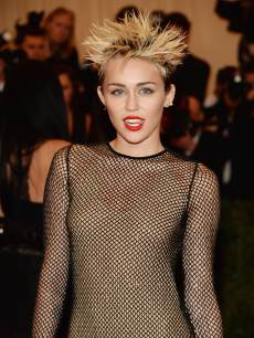Miley Cyrus attends the Costume Institute Gala for the ‘PUNK: Chaos to Couture’ exhibition at the Metropolitan Museum of Art on May 6, 2013 in New York City