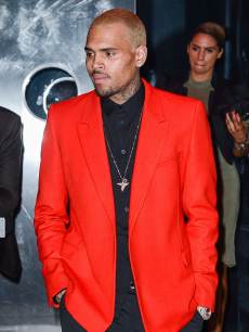 Chris Brown leaves the ‘PUNK: Chaos To Couture’ Costume Institute Gala after party at the Standard Hotel on May 6, 2013 in New York City