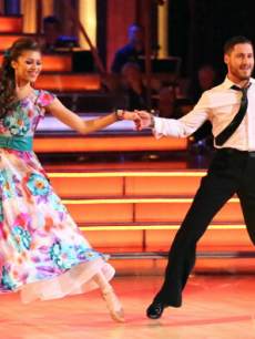 Zendaya and professional partner Valentin Chmerkovksiy on ‘Dancing with the Stars’on May 7, 2013