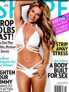 Britney Spears on the cover of Shape, June 2013 issue