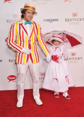 Larry Birkhead and Dannielynn Birkhead attend the 139th Kentucky Derby at Churchill Downs on May 4, 2013 in Louisville, Kentucky