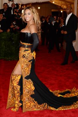 Beyonce attends the Costume Institute Gala for the ‘PUNK: Chaos to Couture’ exhibition at the Metropolitan Museum of Art on May 6, 2013 in New York City
