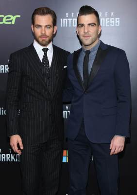 Chris Pine (and Zachary Quinto attend the ‘Star Trek Into Darkness’ screening at AMC Loews Lincoln Square on May 9, 2013 in New York City