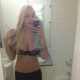 Amanda Bynes shows off her body in just a bra on April 30, 2013 
