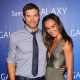 Kellan Lutz and Sharni Vinson at the Samsung Galaxy Shangri-La Party on February 2, 2013 in New Orleans, Louisiana