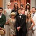Billy Bush and Kit Hoover get all dressed up to pose with the models from our Great Gatsby-inspired fashion show on Access Hollywood Live on May 14, 2013