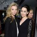 Natalie Dormer and Emilia Clarke attend Dolce & Gabbana, along with Giovanna Battaglia, celebrate the opening of the 5th Avenue Flagship Boutique, New York City, on May 4, 2013