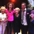 Zendaya and Val Chmerkovskiy pose with Holocaust survivors Regina, Sally and Ruthie backstage at ‘Dancing with the Stars’