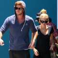Liam Hemsworth and Miley Cyrus are seen on on July 16, 2012 in Los Angeles, Calif.