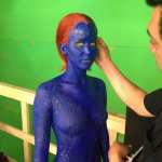Jennifer Lawrence seen on the set of ‘X-Men: Days of Future Past’ as Mystique on May 20, 2013