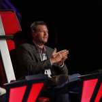 Blake Shelton in his coach chair on ‘The Voice,’ May 20, 2013