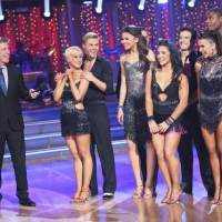 The four couples get ready to compete in the cha cha cha round on the ‘Dancing’ finals, May 20, 2013