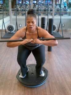Mo’Nique seen working out in May 2013