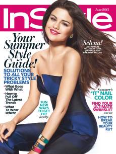 Selena Gomez on the cover of InStyle (June 2013)