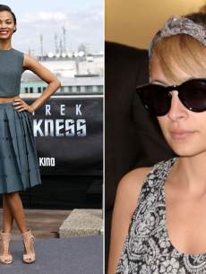 Zoe Saldana at the ‘Star Trek Into Darkness’ premiere in Berlin/Nicole Richie in Miami