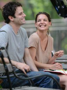 Katie Holmes and Luke Kirby are seen on the set of ‘Mania Days’ on May 21, 2013 in New York City