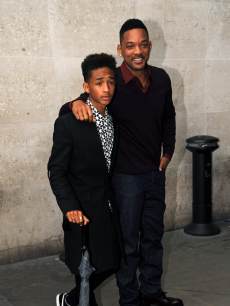 Will Smith and son Jaden are seen at Radio 1 on May 23, 2013 in London