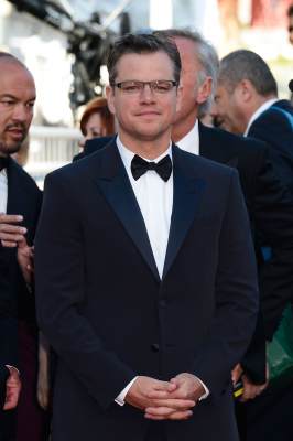 Matt Damon attends the ‘Behind The Candelabra’ premiere during The 66th Annual Cannes Film Festival at Theatre Lumiere on May 21, 2013 in Cannes, France