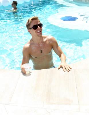 Derek Hough celebrates his &  Cheryl Burke’s birthday at a party hosted by Ciroc at a private residence in Los Angeles, May 25, 2013