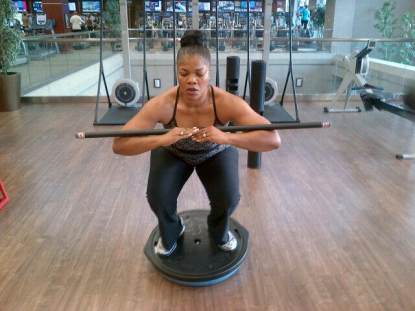 Mo’Nique seen working out in May 2013