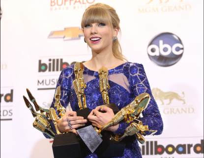 Taylor Swift attends the press room at the 2013 Billboard Music Awards held at MGM Grand Resort and Casino on May 19, 2013 in Las Vegas