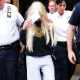 Amanda Bynes departs Manhattan Central Booking after being arrested on May 23 2013 for alleged charges of reckless endangerment, tampering with evidence and criminal possession of marijuana at Manhattan Criminal Court on May 24, 2013 in New York City