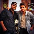 The Swon Brothers take a break from recording at NBC’s ‘The Voice’ recording studio, Los Angeles, June 7, 2013
