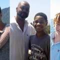 Disney stars Olivia Holt, Tyrel Jackson Williams and Calum Worthy with their dads