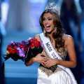 Erin Brady reacts after being crowned Miss USA during the 2013 Miss USA pageant at PH Live at Planet Hollywood Resort & Casino on June 16, 2013 in Las Vegas