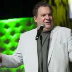 Jeff Garlin performs on stage at Scleroderma Research Foundation’s Cool Comedy - Hot Cuisine at Regent Beverly Wilshire Hotel on April 30, 2013 in Beverly Hills, Calif.