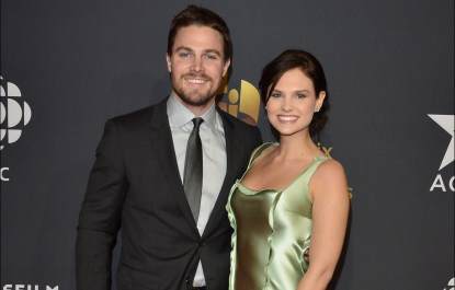 Stephen Amell and Cassandra Jean arrive at the Canadian Screen Awards at the Sony Centre for the Performing Arts on March 3, 2013