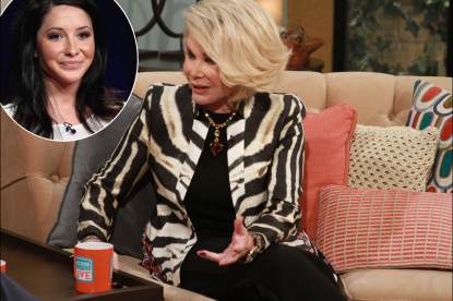 Joan Rivers visits Access Hollywood Live on June 11, 2013
