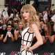 Taylor Swift arrives at the 2013 MuchMusic Video Awards at MuchMusic HQ on June 16, 2013 in Toronto