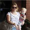 Hilary Duff spotted with son Luca in Los Angeles on June 19, 2013