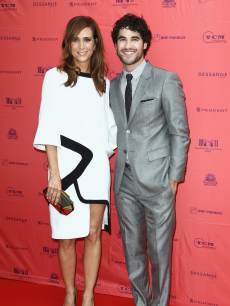Kristen Wiig and Darren Criss attend the ‘The Girl Most Likely’ Paris Premiere As Part of The Champs Elysees Film Festival 2013 at Publicis Champs Elysees on June 18, 2013 in Paris
