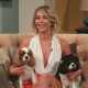 Julianne Hough visits Access Hollywood Live with her two puppies on June 19, 2013