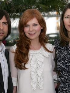 Kirsten Dunst, Sofia Coppola, & Jason Schwartzman pose in Cannes