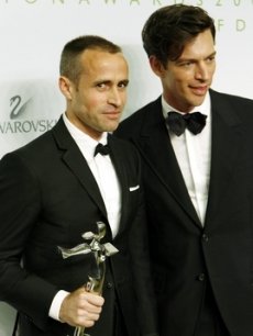 Thom Browne and Harry Connick Jr.