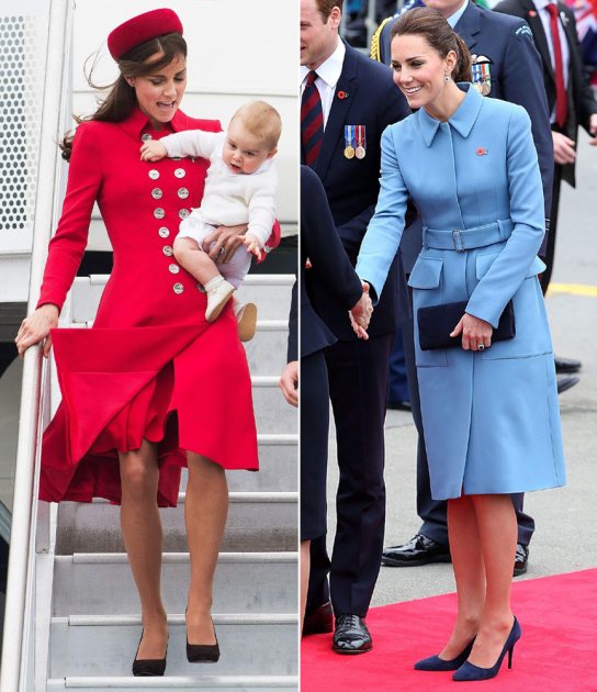 Kate Middleton opts for bold colors during her trip to New Zealand in April 2014 (Getty Images/Wireimage)