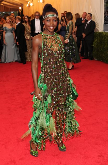 Lupita Nyong’o arrives to the ‘Charles James: Beyond Fashion’ Costume Institute Gala at the Metropolitan Museum of Art on May 5, 2014 in New York City (Getty)