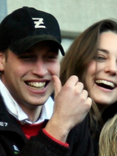 Prince William and gal pal Kate Middleton watch rugby in London