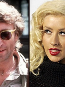 christina aguilera john lennon blurb ap