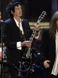 Michael Stipe, Keith Richards, Patti Smith Rock Hall of Fame March 13, 07 AP