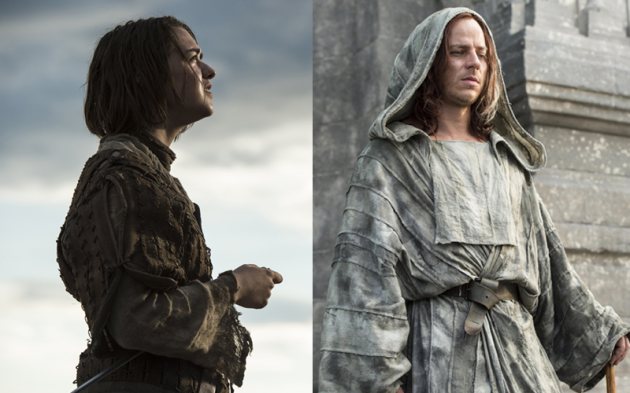 Maisie Williams as Arya Stark and Tom Wlaschiha as Jaqen H’ghar (Macall B. Polay/HBO)